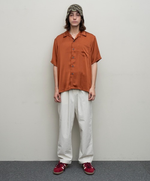 BAL（バル）/2024春夏】POLYESTER SATIN SS SHIRT（シャツ/ブラウス