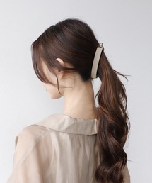 Three Four Time（ｽﾘｰﾌｫｰﾀｲﾑ）の「マットカラーワイドバナナクリップ（バレッタ/ヘアクリップ）」