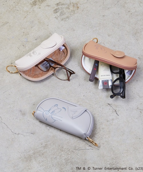 ドムドム　コスメブーケ FLAPPER フラッパー:トムとジェリー フェイス ラテ メガネケース