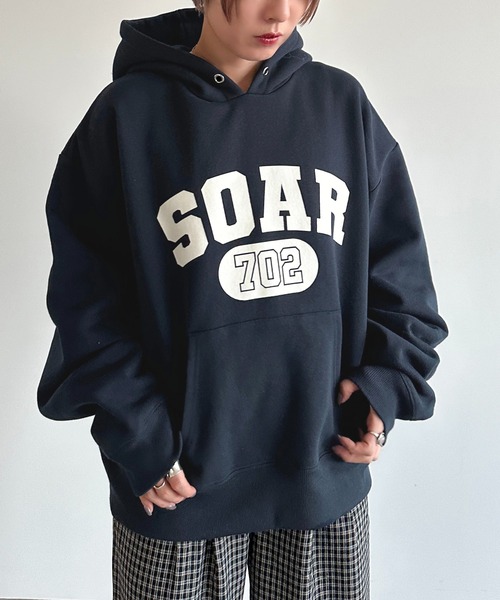 apres jour mignon(アプレジュールミニョン)の「ロゴフーディー【ZOZOTOWN限定アイテム】(パーカー・レディース・ボルドー/杢グレー/ナチュラル/ネイビー・X-LARGE/フリー)」の21枚目の写真