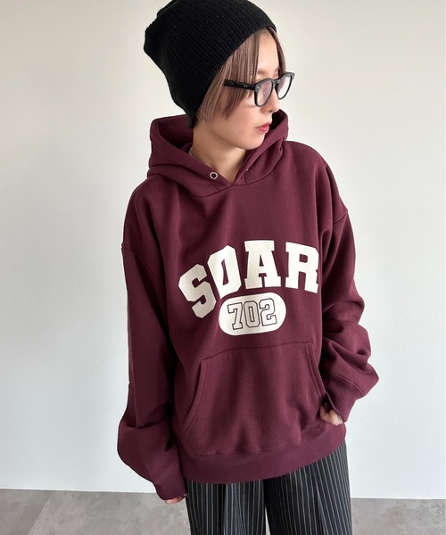 apres jour mignon(アプレジュールミニョン)の「ロゴフーディー【ZOZOTOWN限定アイテム】(パーカー・レディース・ボルドー/杢グレー/ナチュラル/ネイビー・X-LARGE/フリー)」の16枚目の写真