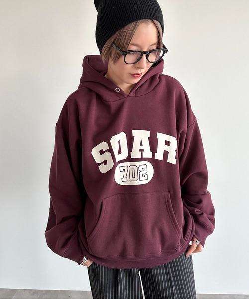 apres jour mignon(アプレジュールミニョン)の「ロゴフーディー【ZOZOTOWN限定アイテム】(パーカー・レディース・ボルドー/杢グレー/ナチュラル/ネイビー・X-LARGE/フリー)」の19枚目の写真