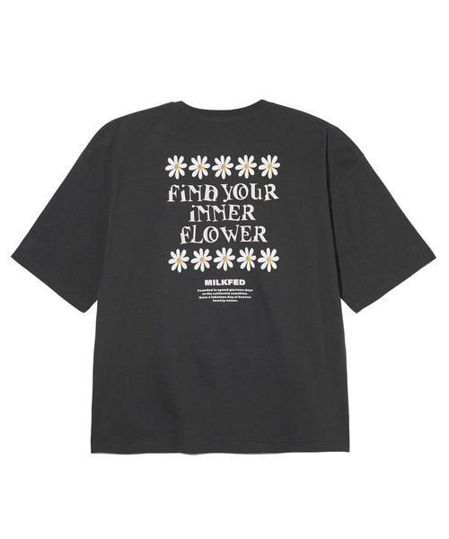 MILKFED.（ミルクフェド）の「FLOWER S/S TEE（Tシャツ/カットソー・レディース・ライトグリーン/チャコール/オフホワイト・L/M）」の2枚目の写真