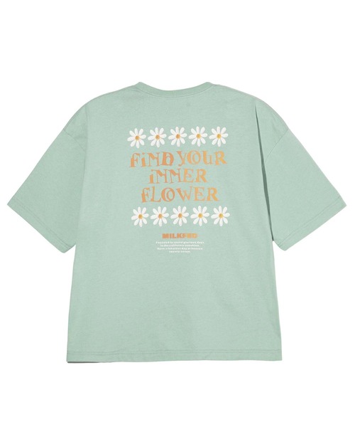 MILKFED.（ミルクフェド）の「FLOWER S/S TEE（Tシャツ/カットソー・レディース・ライトグリーン/チャコール/オフホワイト・L/M）」の3枚目の写真