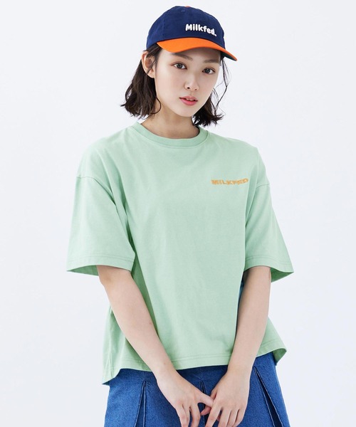 MILKFED.（ミルクフェド）の「FLOWER S/S TEE（Tシャツ/カットソー・レディース・ライトグリーン/チャコール/オフホワイト・L/M）」の16枚目の写真