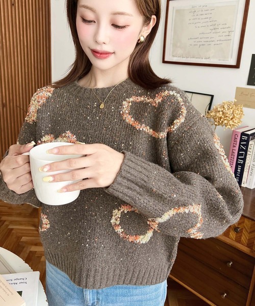 シャルレ　ジャガードプルオーバーショコラ　M〜L ジャガードプルオーバー（ニット/セーター）｜journal standard