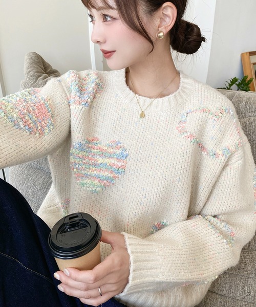 soerte マルチカラージャガードニットポロ サイズ１ soerte マルチカラージャガードニットポロ サイズ1 MULTI