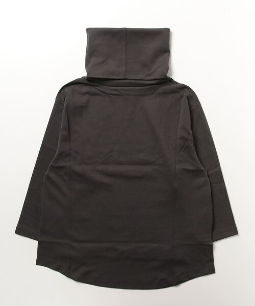 atONE（アットワン）の「atONE ワイドハイネックスムースプルオーバー（Tシャツ/カットソー・レディース・ブラック/チャコールグレー/杢グレー・LL～3L/4L～5L/M～Ｌ）」の4枚目の写真