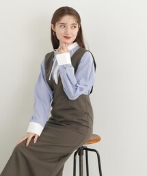 N.(N. Natural Beauty Basic) | プランジネックジャンパースカート(ジャンパースカート)