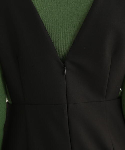 N.（N. Natural Beauty Basic）（エヌエヌナチュラルビューティーベーシック）の「プランジネックジャンパースカート（ジャンパースカート・レディース・ブラウン/ブラック/グレー・SMALL/MEDIUM）」の18枚目の写真