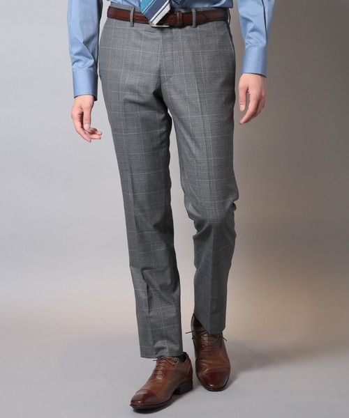 CROWDED CLOSET（クラウデッドクローゼット）の「毛PEメランジウインドウペンスーツセットアップ（スリーピース対応）（セットアップ・メンズ・ネイビー/グレー・03/01/02/04）」の11枚目の写真