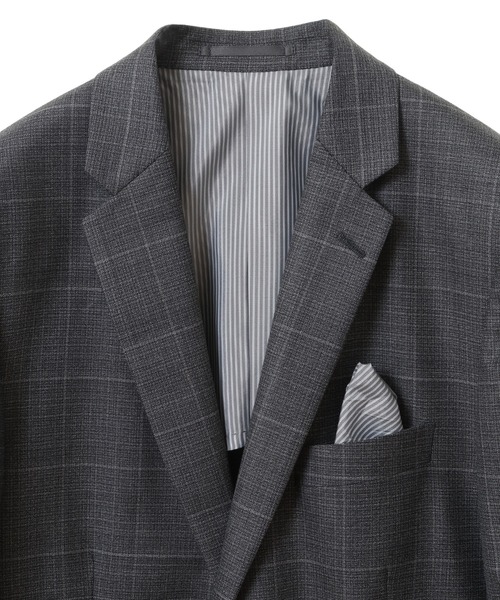 CROWDED CLOSET（クラウデッドクローゼット）の「毛PEメランジウインドウペンスーツセットアップ（スリーピース対応）（セットアップ・メンズ・ネイビー/グレー・03/01/02/04）」の16枚目の写真