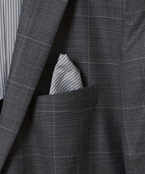 CROWDED CLOSET（クラウデッドクローゼット）の「毛PEメランジウインドウペンスーツセットアップ（スリーピース対応）（セットアップ・メンズ・ネイビー/グレー・03/01/02/04）」の17枚目の写真