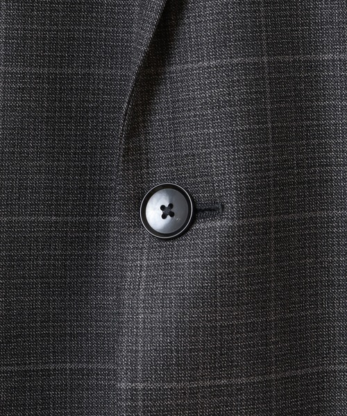 CROWDED CLOSET（クラウデッドクローゼット）の「毛PEメランジウインドウペンスーツセットアップ（スリーピース対応）（セットアップ・メンズ・ネイビー/グレー・03/01/02/04）」の18枚目の写真