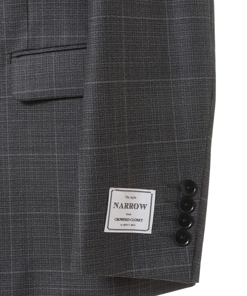 CROWDED CLOSET（クラウデッドクローゼット）の「毛PEメランジウインドウペンスーツセットアップ（スリーピース対応）（セットアップ・メンズ・ネイビー/グレー・03/01/02/04）」の19枚目の写真