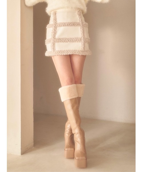 フェイクムートンミニスカート（スカート）｜Darich（ダーリッチ）の