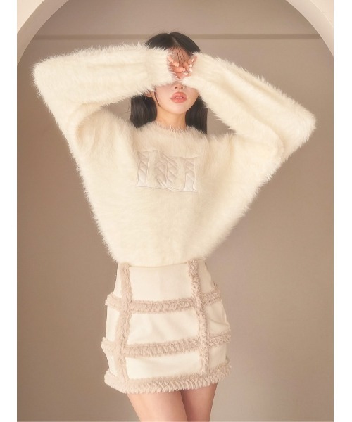 darich☆フェイクムートン スカートのみ新品未使用 フェイクムートンミニスカート（スカート）｜Darich（ダーリッチ）の