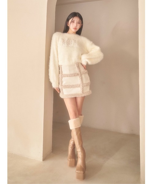 フェイクムートンミニスカート（スカート）｜Darich（ダーリッチ）の