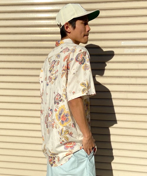 BILLABONG(ビラボン)の「BILLABONG/ビラボン 半袖シャツ ボタニカル柄 薄手 BE011-123(シャツ/ブラウス・メンズ・ネイビー/グレイッシュベージュ・M/L)」の18枚目の写真