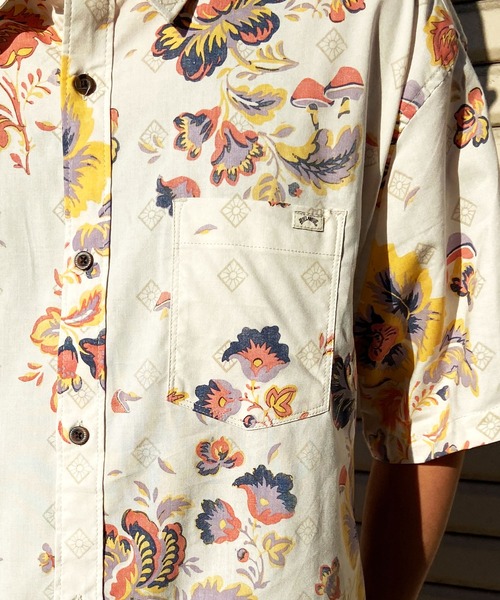 BILLABONG(ビラボン)の「BILLABONG/ビラボン 半袖シャツ ボタニカル柄 薄手 BE011-123(シャツ/ブラウス・メンズ・ネイビー/グレイッシュベージュ・M/L)」の8枚目の写真