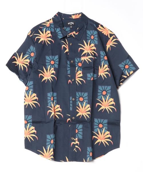 BILLABONG(ビラボン)の「BILLABONG/ビラボン 半袖シャツ ボタニカル柄 薄手 BE011-123(シャツ/ブラウス・メンズ・ネイビー/グレイッシュベージュ・M/L)」の5枚目の写真