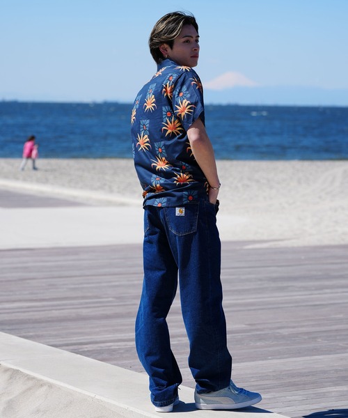 BILLABONG(ビラボン)の「BILLABONG/ビラボン 半袖シャツ ボタニカル柄 薄手 BE011-123(シャツ/ブラウス・メンズ・ネイビー/グレイッシュベージュ・M/L)」の15枚目の写真