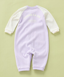 COMME CA ISM | ロゴプリント長袖ツーウェイオール(ロンパース)