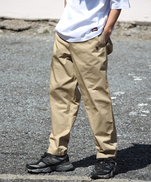 U.S. POLO ASSN.（ユーエスポロアッスン）の「【U.S. POLO ASSN./ユーエスポロアッスン】T/Cツイル リラクシング イージーパンツ（チノパンツ・メンズ・ベージュ/ネイビー/ダークグリーン/ブラック・M/L/LL）」の6枚目の写真