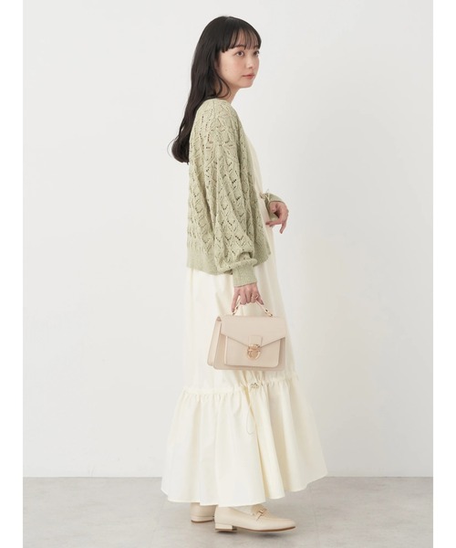 earth music&ecology（アースミュージックアンドエコロジー）の「ドロストキャミワンピース（ワンピース・レディース・ブラック/その他8/カーキ・FREE）」の11枚目の写真