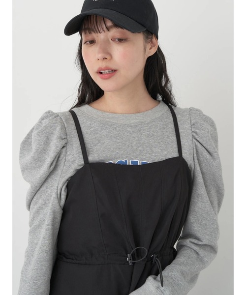 earth music&ecology（アースミュージックアンドエコロジー）の「ドロストキャミワンピース（ワンピース・レディース・ブラック/その他8/カーキ・FREE）」の13枚目の写真