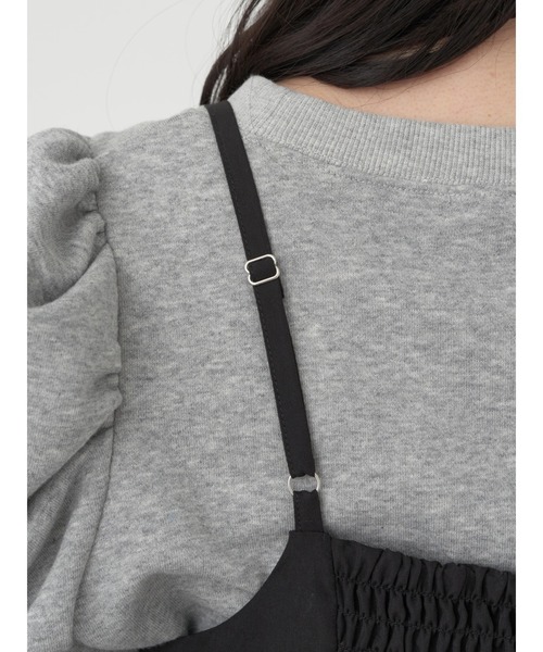 earth music&ecology（アースミュージックアンドエコロジー）の「ドロストキャミワンピース（ワンピース・レディース・ブラック/その他8/カーキ・FREE）」の16枚目の写真