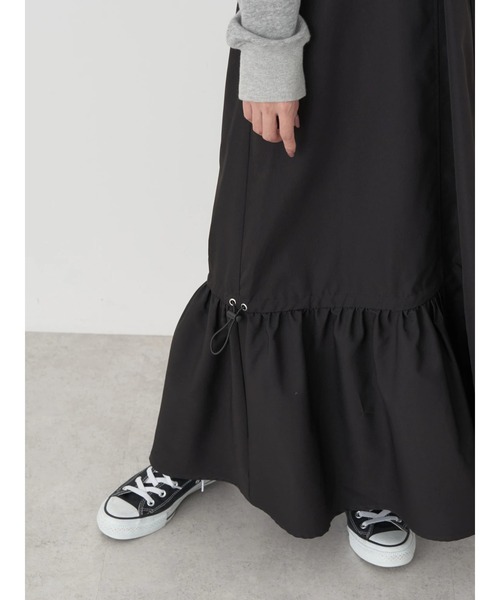 earth music&ecology（アースミュージックアンドエコロジー）の「ドロストキャミワンピース（ワンピース・レディース・ブラック/その他8/カーキ・FREE）」の17枚目の写真