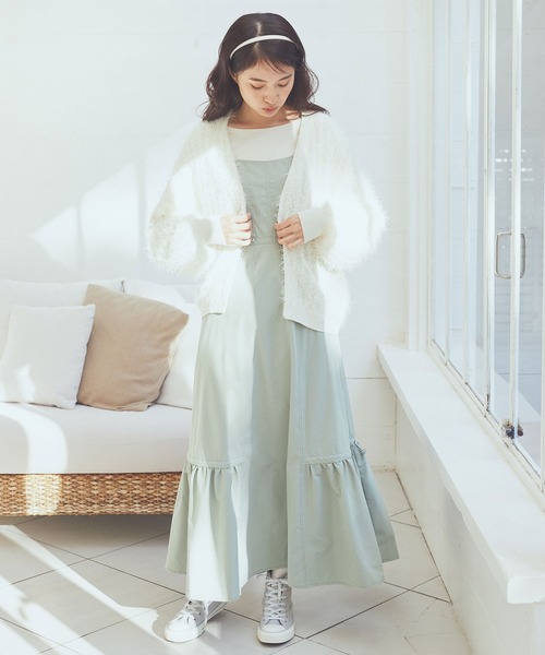 ワンピース　非全巻 earth_eco_loco セール！返品交換不可 前重ねキャミワンピース