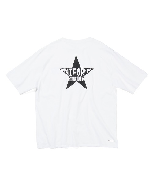 uniform experiment(ユニフォームエクスペリメント)の「STAR BAGGY TEE(Tシャツ/カットソー・メンズ・ネイビー/ホワイト/ブラック・1/2/3/4)」の2枚目の写真