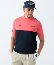 BEAMS GOLF（ビームスゴルフ）の「〈MEN〉 PURPLE LABEL / スフィダンテ バイカラー モックネックニット（Tシャツ/カットソー・メンズ）」