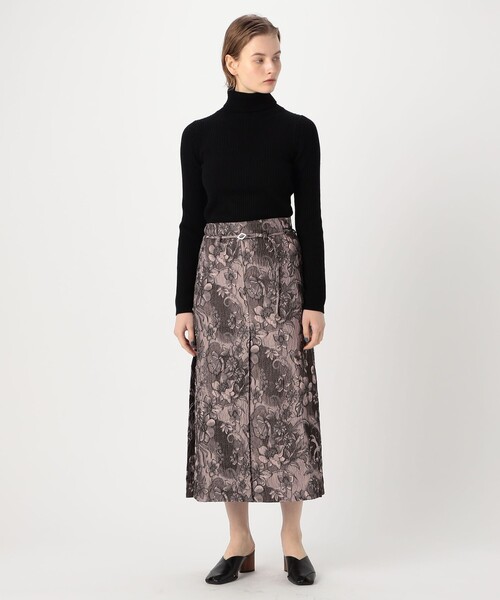 GANNI（ガニー）の「GANNI ジャカードロングスカート（スカート・レディース・ピンク系その他・34）」の2枚目の写真