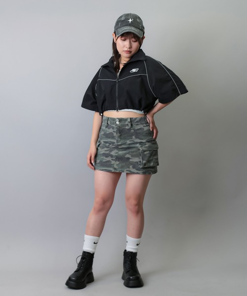 SPINNS(スピンズ)の「クロスデザイン ダメージコットンキャップ(キャップ・メンズ・パープル/ブラック・ONESIZE)」の9枚目の写真