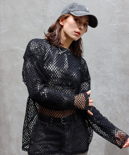 SPINNS(スピンズ)の「クロスデザイン ダメージコットンキャップ(キャップ・メンズ・パープル/ブラック・ONESIZE)」の19枚目の写真