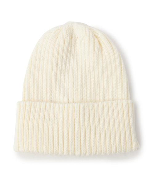 green label relaxing(グリーンレーベルリラクシング)の「CB COyoMI リブニットキャップ◆(ニットキャップ/ビーニー・レディース・オフホワイト/ブラック/ライトグレー/ネイビー・フリー)」の2枚目の写真