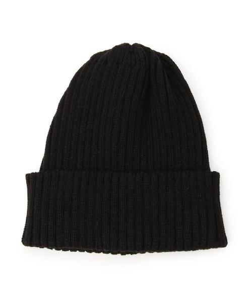 green label relaxing(グリーンレーベルリラクシング)の「CB COyoMI リブニットキャップ◆(ニットキャップ/ビーニー・レディース・オフホワイト/ブラック/ライトグレー/ネイビー・フリー)」の3枚目の写真