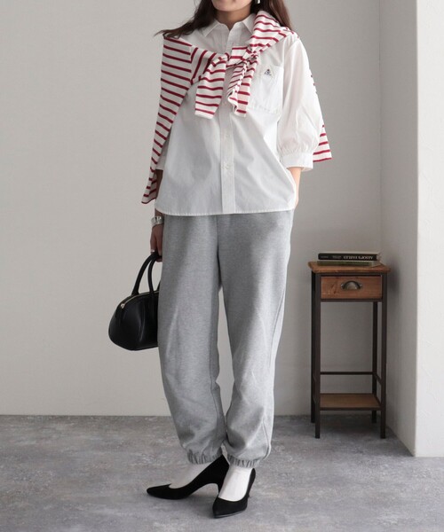 GEVACO（ゲバコ）の「【GEVACO/ゲバコ】タイプライター6分袖シャツ（シャツ/ブラウス・レディース・ブルー系その他3/ブルー系その他/ピンク系その他/オフホワイト・36/38）」の13枚目の写真