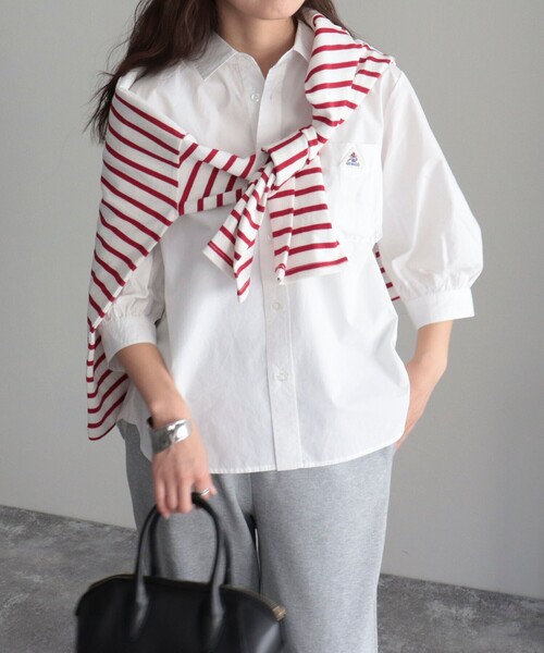 GEVACO（ゲバコ）の「【GEVACO/ゲバコ】タイプライター6分袖シャツ（シャツ/ブラウス・レディース・ブルー系その他3/ブルー系その他/ピンク系その他/オフホワイト・36/38）」の15枚目の写真