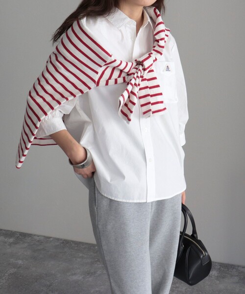 GEVACO（ゲバコ）の「【GEVACO/ゲバコ】タイプライター6分袖シャツ（シャツ/ブラウス・レディース・ブルー系その他3/ブルー系その他/ピンク系その他/オフホワイト・36/38）」の16枚目の写真