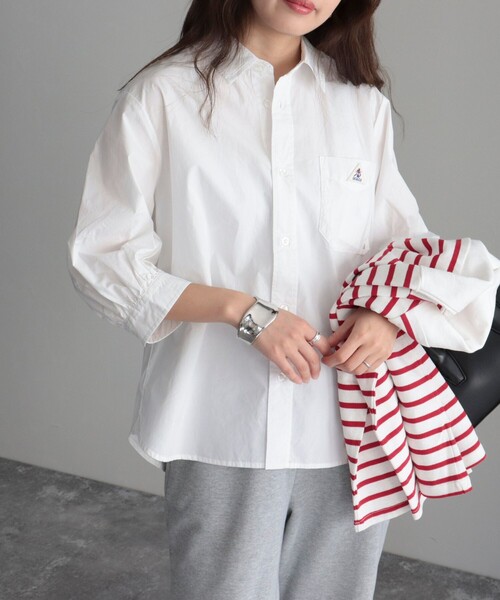 GEVACO（ゲバコ）の「【GEVACO/ゲバコ】タイプライター6分袖シャツ（シャツ/ブラウス・レディース・ブルー系その他3/ブルー系その他/ピンク系その他/オフホワイト・36/38）」の19枚目の写真