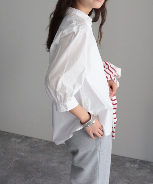 GEVACO（ゲバコ）の「【GEVACO/ゲバコ】タイプライター6分袖シャツ（シャツ/ブラウス・レディース・ブルー系その他3/ブルー系その他/ピンク系その他/オフホワイト・36/38）」の21枚目の写真