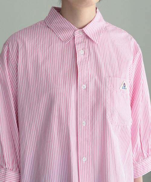 GEVACO（ゲバコ）の「【GEVACO/ゲバコ】タイプライター6分袖シャツ（シャツ/ブラウス・レディース・ブルー系その他3/ブルー系その他/ピンク系その他/オフホワイト・36/38）」の6枚目の写真