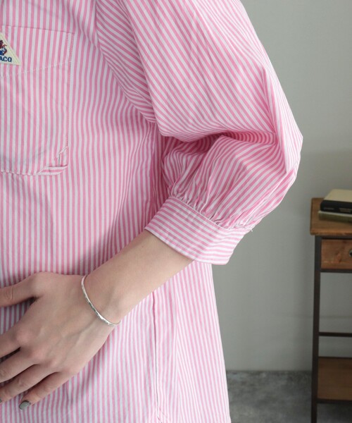 GEVACO（ゲバコ）の「【GEVACO/ゲバコ】タイプライター6分袖シャツ（シャツ/ブラウス・レディース・ブルー系その他3/ブルー系その他/ピンク系その他/オフホワイト・36/38）」の7枚目の写真