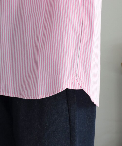 GEVACO（ゲバコ）の「【GEVACO/ゲバコ】タイプライター6分袖シャツ（シャツ/ブラウス・レディース・ブルー系その他3/ブルー系その他/ピンク系その他/オフホワイト・36/38）」の9枚目の写真