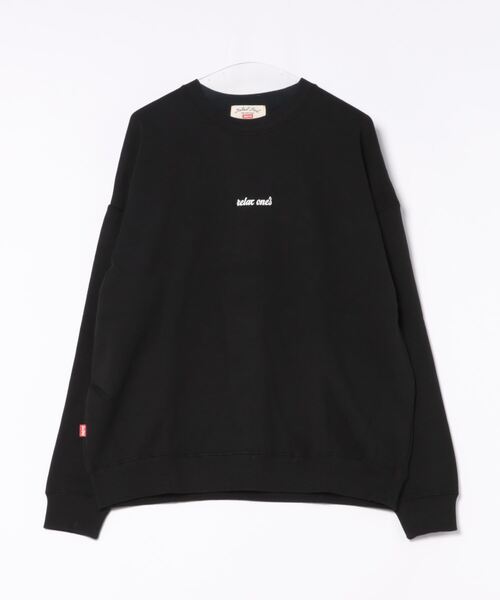 ARCHIVER（アーカイバ）の「【69】バックフラワー刺繍 長袖クルーネックスウェット（スウェット・レディース・ホワイト/ブラック/オリーブ・LARGE/MEDIUM）」の5枚目の写真