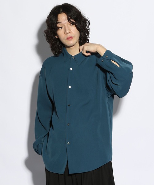 HARE（ハレ）の「【SET UP対応】TOROMIシャツLS(HARE)（シャツ/ブラウス・メンズ・ブルー/グレー/パープル/ホワイト/ブラック/ピンク/オレンジ/グレー系その他/グリーン/ブラウン・SMALL/MEDIUM）」の21枚目の写真